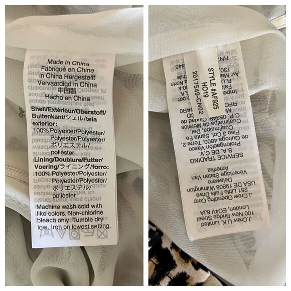 J. Crew Pleated Midi Skirt in leopard. Size 4 NWT. - Picture 11 of 13